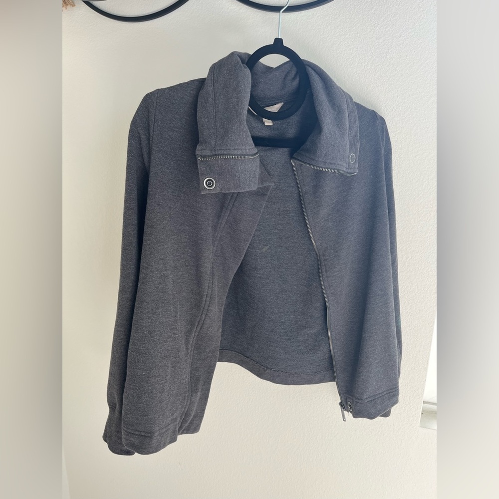 Banana Republic grey zip up jacket Medium